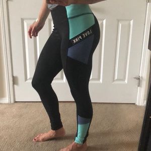 Victoria’s Secret Pink colorblock leggings